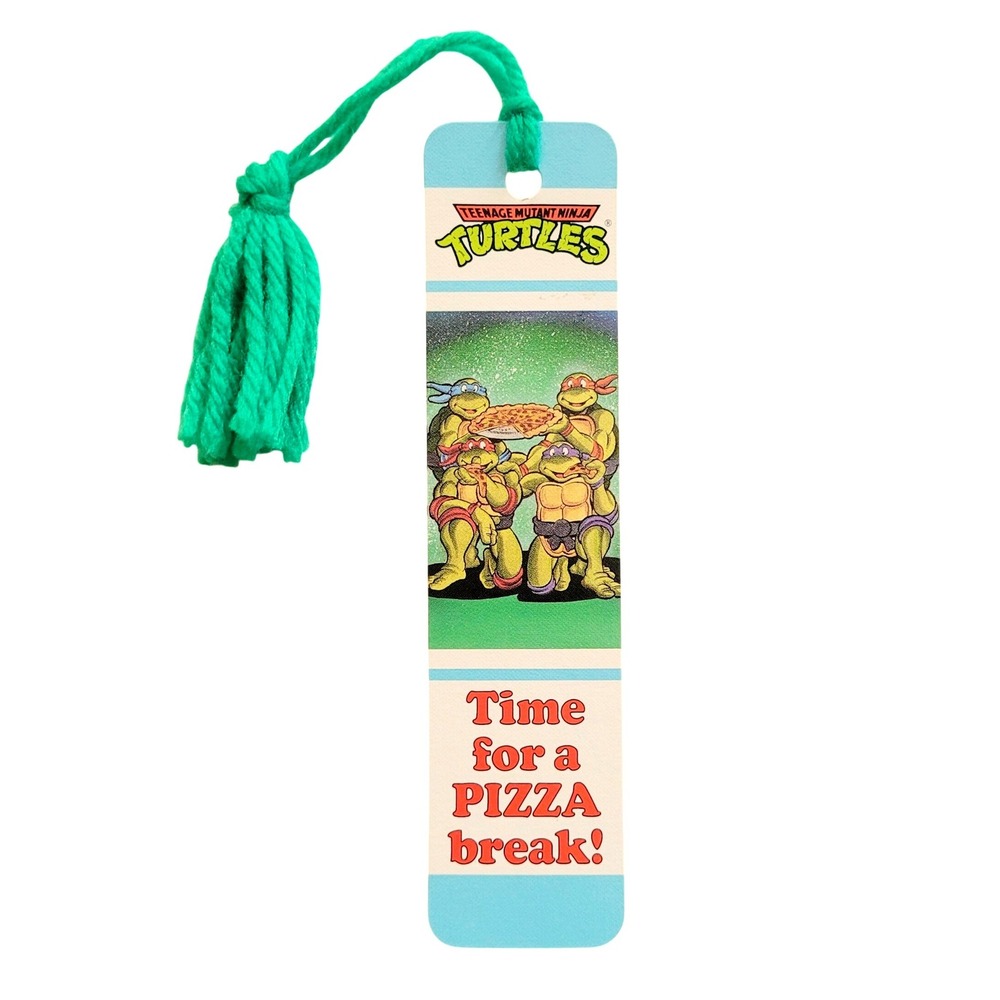 Vintage 80s TMNT  Pizza Break Bookmark Teenage Ninja Turtles 1989 Antioch H-1279